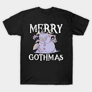 Pastel Goth Snowman Kawaii Gothic  Eboy Egirl Christmas Gift T-Shirt